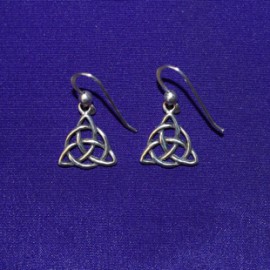 Triquetra Dangles Silver Earrings